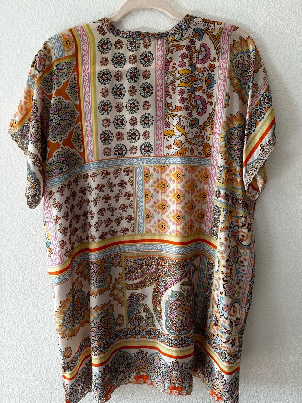 Johnny Was Multicolor silk tunic/blouse - Picture 5 of 6